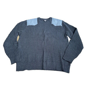 Patagonia Mens‎ 2X Gray Fog Cutter Hemp Knit Sweater Shoulder Patches NWOT